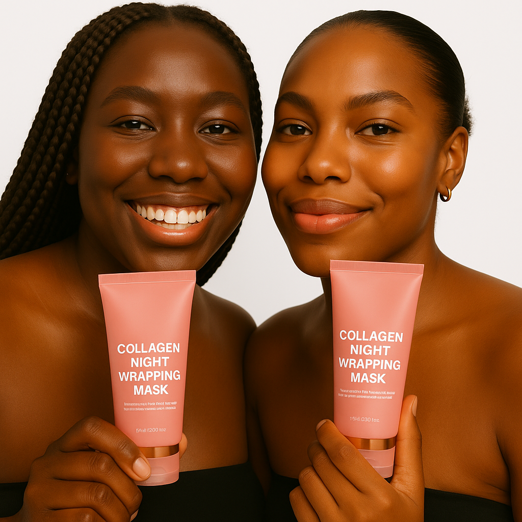 Masque de Nuit au Collagène – Réveillez une Peau Fraîche et Lumineuse !